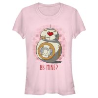 Star Wars - Síla se probouzí - BB-8 BB Mine - Den svatého Valentýna - Dámské Tričko - Růžová - Napřed