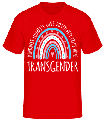 LGBTQ Transgender - T-shirt standard Homme - Rouge - Devant