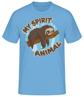 My Spirit Animal - Männer Basic T-Shirt - Hellblau - Vorne