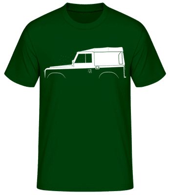 'Land Rover Series I' Silhouette - T-shirt standard Homme - Vert bouteille - Devant