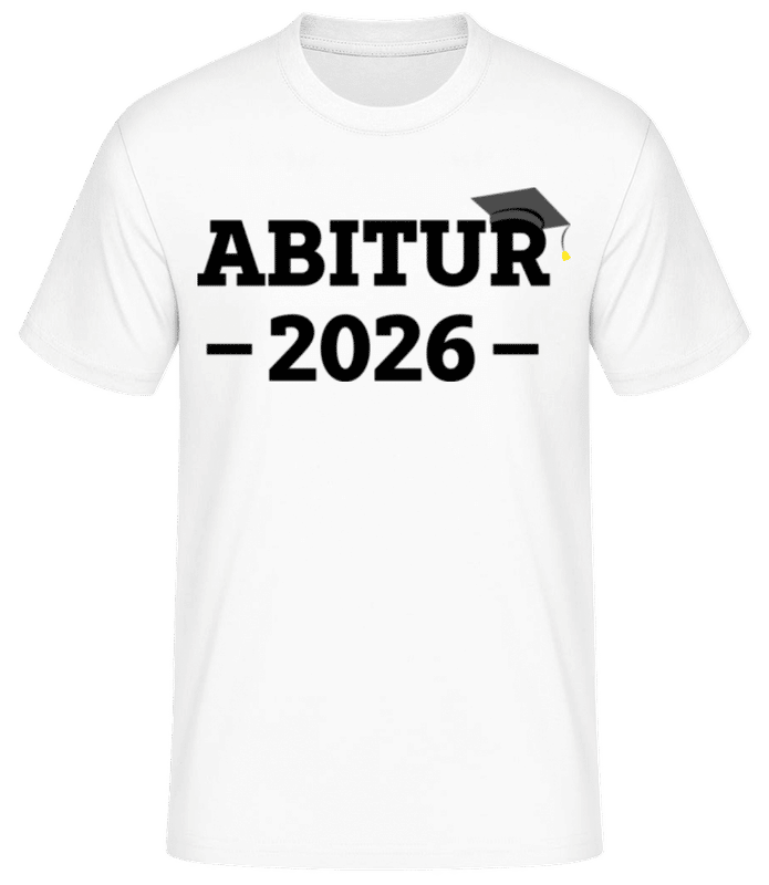 Vorschau: Abitur 2025 - Männer Basic T-Shirt - Weiß - Vorne