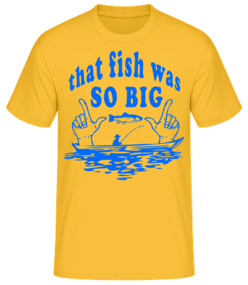 The Fish Was So Big - T-shirt standard Homme - Jaune doré - Devant