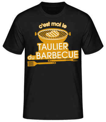 C'est Moi Le Taulier Du Barbecue - T-shirt standard Homme - Noir - Devant