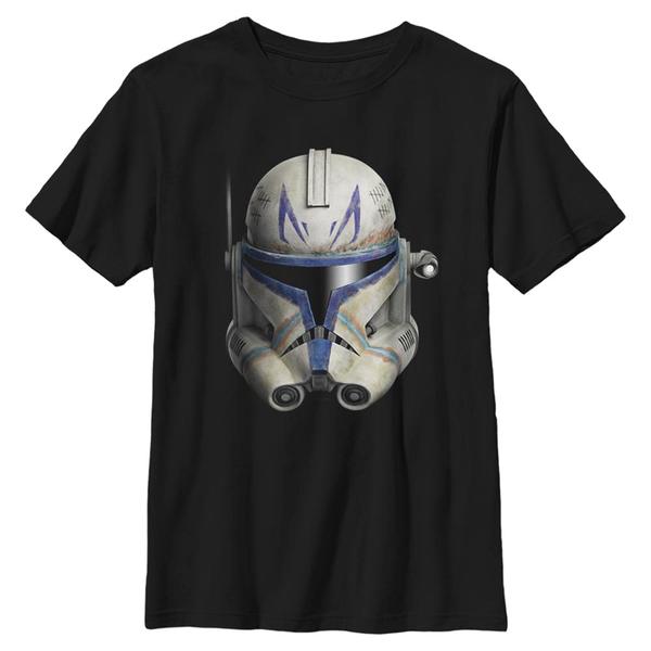 Aperçu: Star Wars - The Clone Wars - Trooper Rex Face - Enfant T-shirt - Noir - Devant