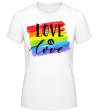 Love Is Love - Dámské basic tričko - Bílá - Napřed