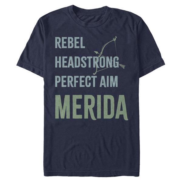 Preview: Disney Princesses - Merida List - Men's T-Shirt - Navy - Front