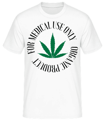 Medical Cannabis Icon 2 - T-shirt standard Homme - Blanc - Devant