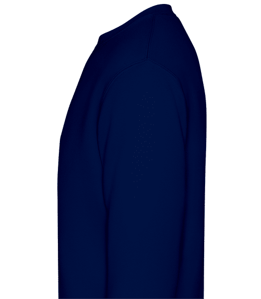 Aperçu: Papy Elfe - Sweatshirt Homme - Bleu marine - Gauche