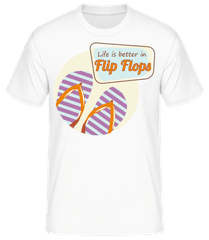Life Better Flip Flops · T-shirt standard Homme