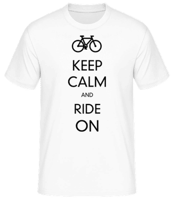 Keep Calm And Ride On - T-shirt standard Homme - Blanc - Devant