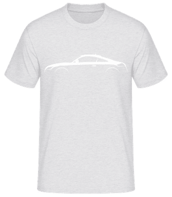'Audi TT 2006' Silhouette - Männer Basic T-Shirt - Grau meliert - Vorne