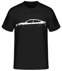 'Tesla Model Y' Silhouette · Men's Basic T-Shirt