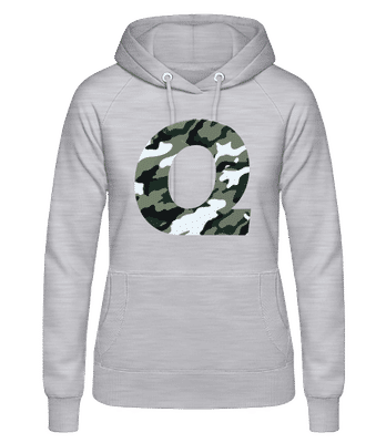 Queen Camouflage - Women's Hoodie - Heather grey - Front