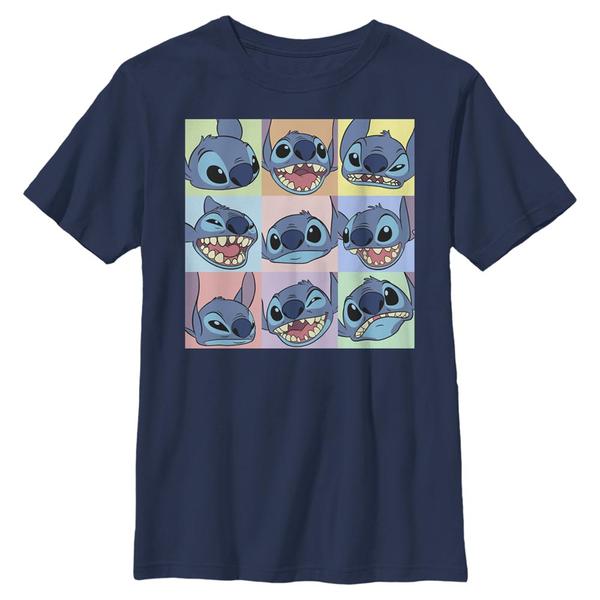 Aperçu: Disney - Lilo & Stitch - Stitch 9 box - Enfant T-shirt - Bleu marine - Devant
