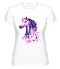 Licorne Fleurs ·  T-shirt Shirtinator femme