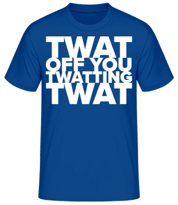 Twat British Slang Funny - Pánske basic tričko - Kráľovská modrá - Predné