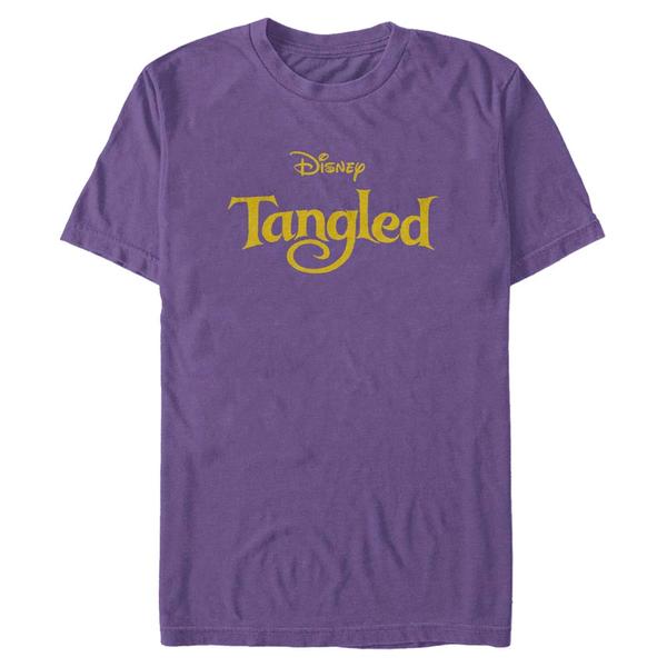 Aperçu: Disney - Tangled - Text Tanged Logo - Homme T-shirt - Pourpre - Devant