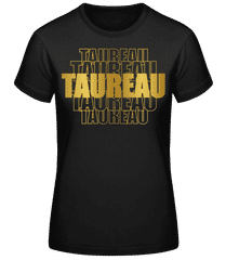 Écriture Doré Astrologique Taureau · T-shirt standard Femme