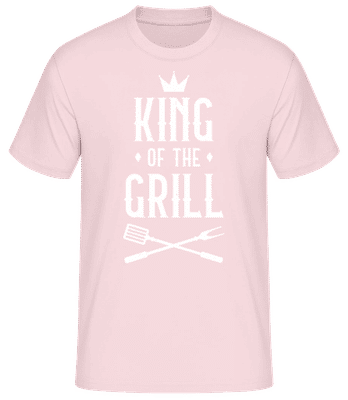 King Of The Grill - Pánske basic tričko - Ružová - Predné