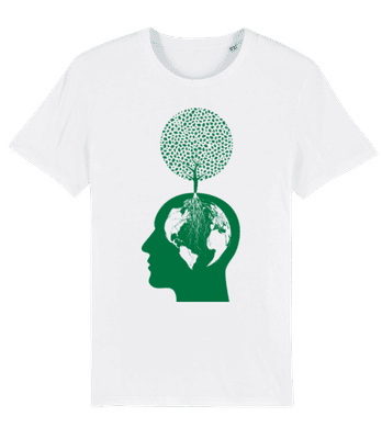 Nature And Environment Head - Camiseta bio hombre Stanley Stella 2.0 - Blanco - delante