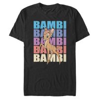 Disney Classics - Bambi - Bambi Name Stacked - Men's T-Shirt - Black - Front