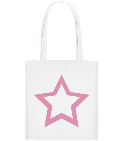 Vorschau: Star Icon Pink - Stofftasche - Weiß - Vorne