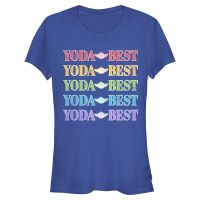 Star Wars - Yoda Best Rainbow - Dámské Tričko - Královská modrá - Napřed