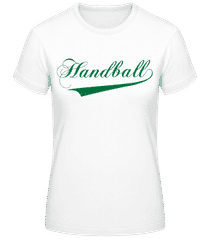 Handball Schriftzug Grün · Frauen T-Shirt B&C