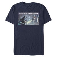 Star Wars - Luke & Vader Can I Give You A Hand - Homme T-shirt - Bleu marine - Devant