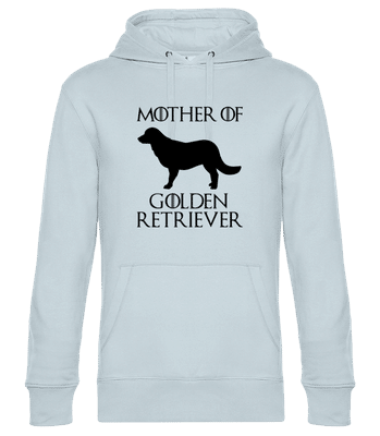 Mother Of Golden Retriever - Sweat à capuche premium Unisexe - Bleu clair - Devant
