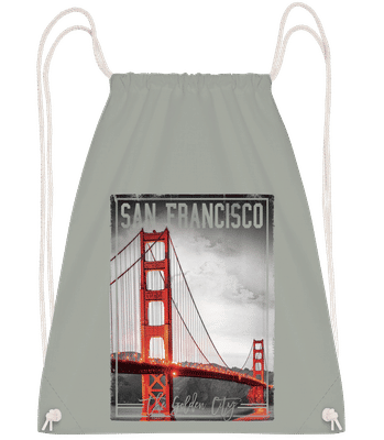 San Francisco Golden City - Sac à dos Drawstring - Anthracite - Vorn