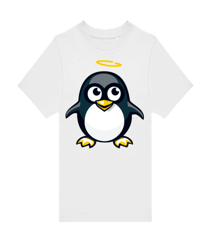 Aperçu: Angel Penguin - T-shirt homme B&C - Blanc - Devant