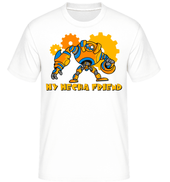 Aperçu: Mecha Friend -  T-Shirt Shirtinator homme - Blanc - Devant