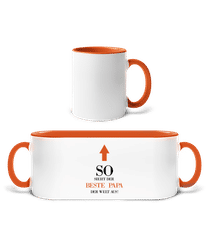 Der Beste Papa Der Welt · Tasse zweifarbig