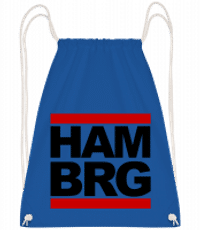 Hamburg Germany - Drawstring Backpack - Royal blue - Vorn