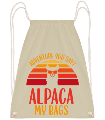 Adventure You Say - Sac à dos sport - Crème - Devant