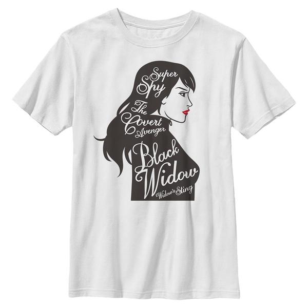 Aperçu: Marvel - Avengers - Black Widow Super Spy - Enfant T-shirt - Blanc - Devant