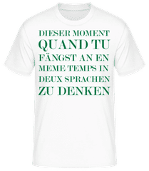 Bilingual Deutsch Französisch · Männer Basic T-Shirt
