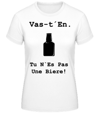 Vas-t'En! - T-shirt femme B&C - Blanc - Devant