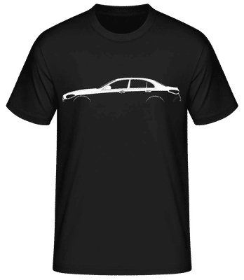 'Mercedes-Benz C-Class W206' Silhouette - Men's Basic T-Shirt - Black - Front
