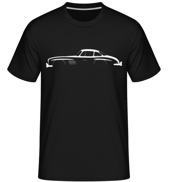 Aperçu: 'Mercedes 300 SL Gullwing' Silhouette -  T-Shirt Shirtinator homme - Noir - Devant