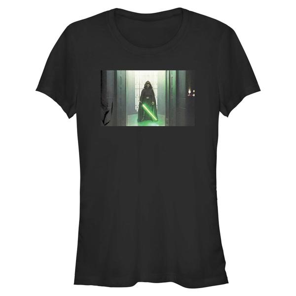 Aperçu: Star Wars - The Mandalorian - Luke Skywalker Lone Hero - Femme T-shirt - Noir - Devant