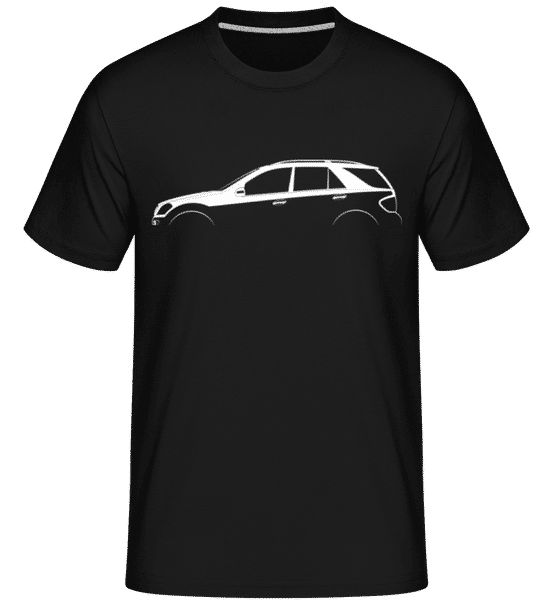 Aperçu: 'Mercedes-Benz M W164' Silhouette -  T-Shirt Shirtinator homme - Noir - Devant