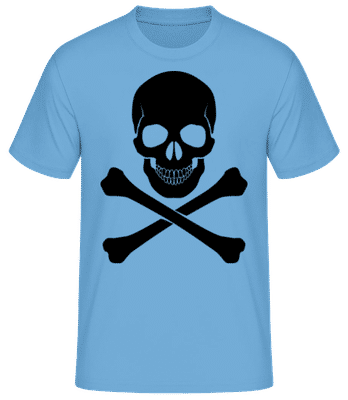 Skull And Bones - Men's Basic T-Shirt - Light blue - Front