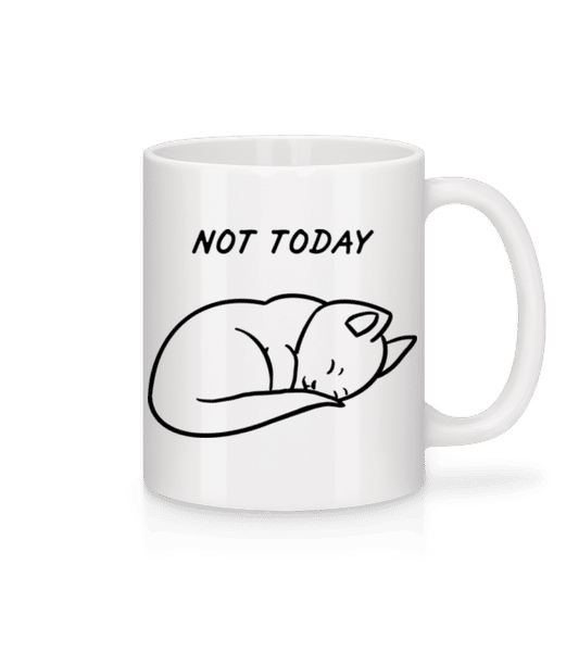 Aperçu: Not Today - Mug en céramique blanc - Blanc - Devant