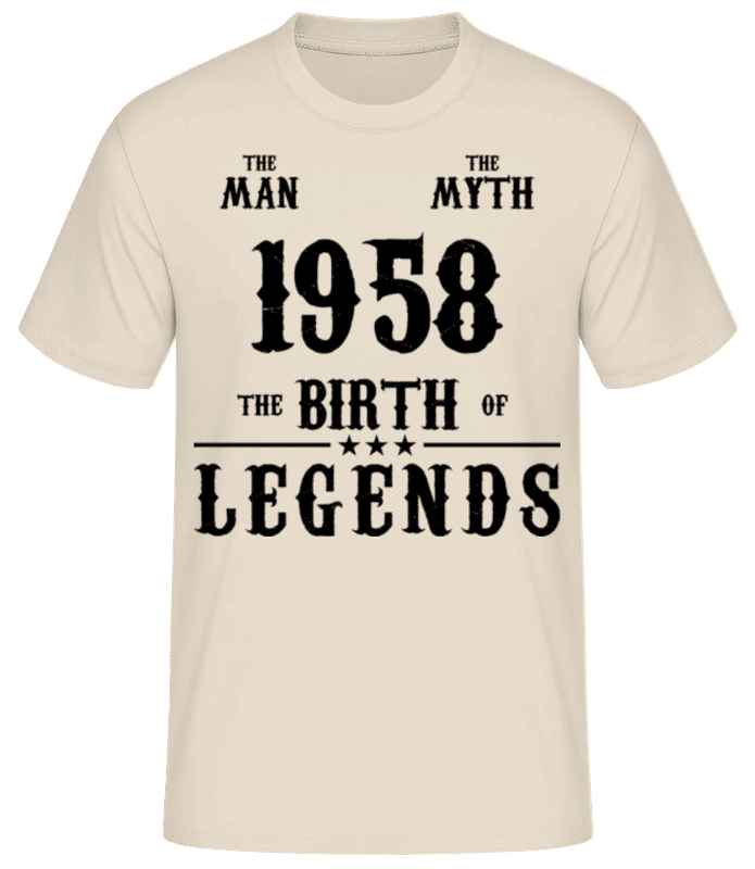 Preview: The Myth 1958 - Men's Basic T-Shirt - Cream - Front