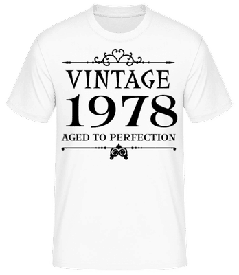 Vintage 1978 Perfection - T-shirt standard Homme - Blanc - Devant