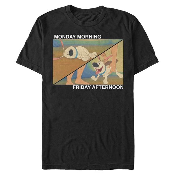 Aperçu: Disney - Mulan - Little Brother Monday to Friday - Homme T-shirt - Noir - Devant