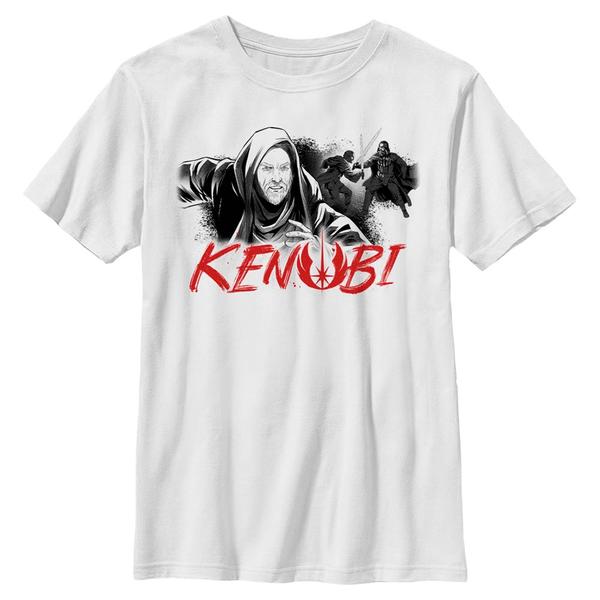 Aperçu: Star Wars - Obi-Wan Kenobi - Obi-Wan Kenobi & Darth Vader Kenobi Script - Enfant T-shirt - Blanc - Devant