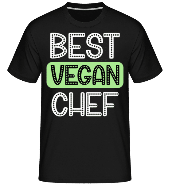 Aperçu: Best Vegan Chef -  T-Shirt Shirtinator homme - Noir - Devant